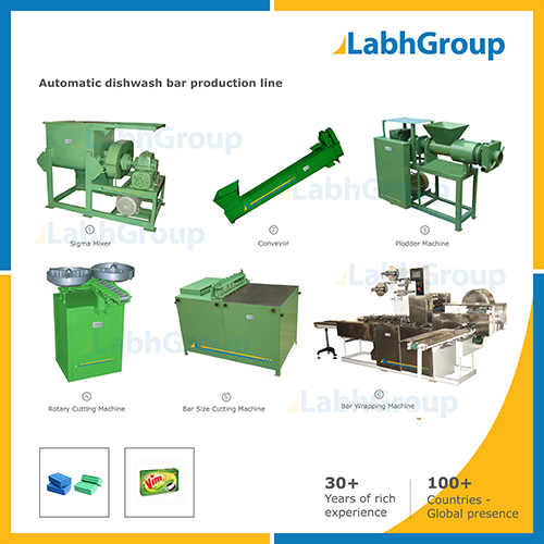Dish Wash Bar Making Machine - Production Plant