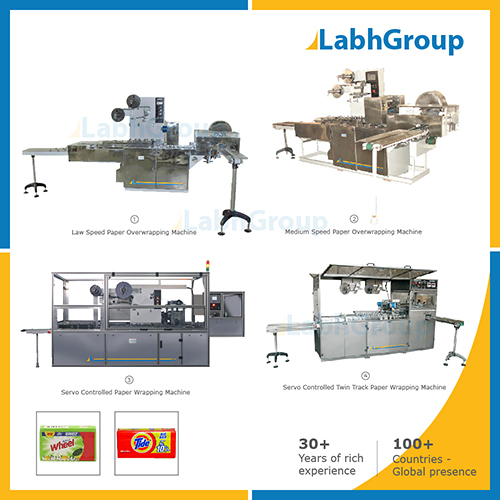 Detergent Cake Paper Over Wrapping Machine