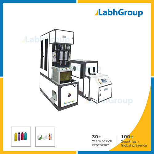 Semi-automatic Two Cavity Pet Stretch Blow Moulding Machine
