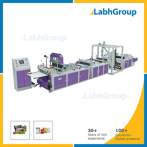 High Speed Servo Center And Side Seal Pouch Making Machine