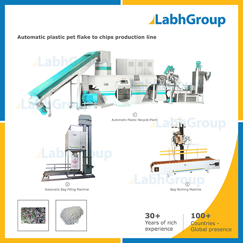 Automatic Pet Plastic Waste Recycling Plant