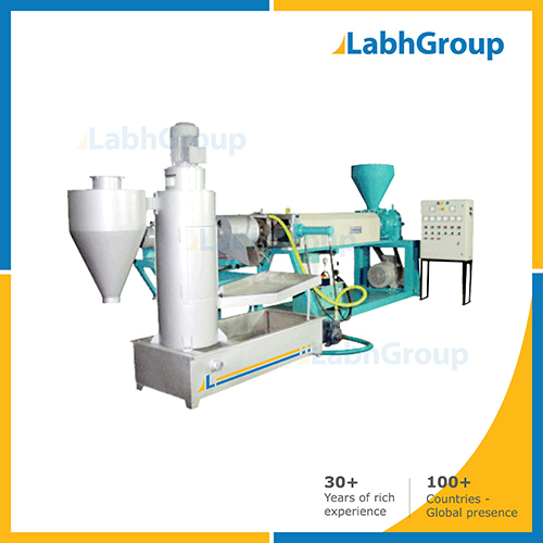 Recycle Plastic Water Cooled Extruder Machine With Die Face Cutter
