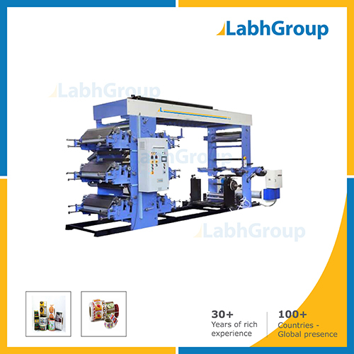 Six Colour Woven Sack Flexographic Printing Machine