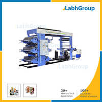Six Colour Woven Sack Flexographic Printing Machine - Stainless Steel, 2500 X 1500 X 2500 Mm | Automatic, Plc Controlled, Durable Design, High Efficiency, Low Power Consumption, Extended Warranty 1 + 1 Year