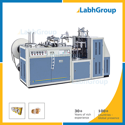 Paper Cup Forming Machine With Online Handle Applicator