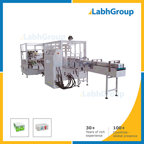 Automatic Toilet Paper Roll Group In Plastic Bag Packing Machine