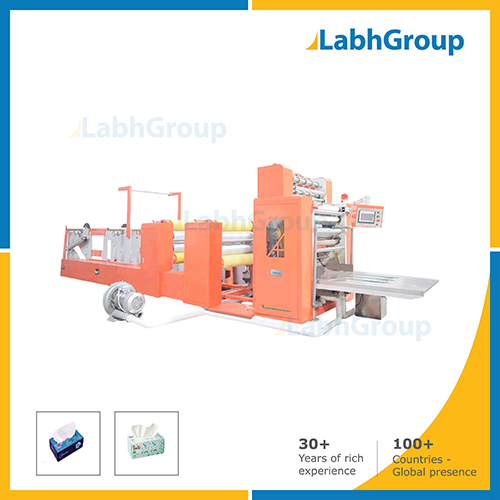 Facial Tissue Paper Embossing, Folding & Line Cutting Machine