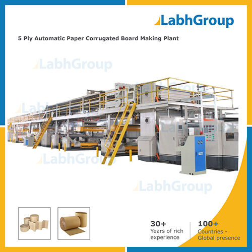 Automatic Five Ply Corrugated Paper Board Making Machine - Production Line