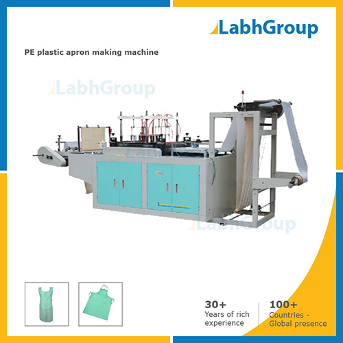 Disposable Polyethylene Pe Plastic Apron Making Machine