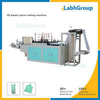 Automatic Disposable Polyethylene Pe Plastic Apron Making Machine