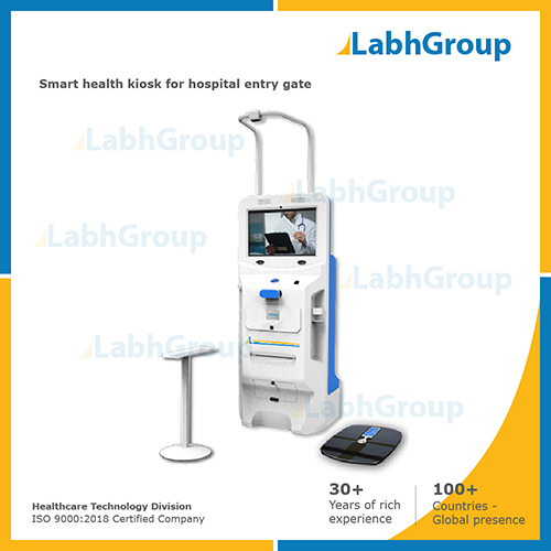 Automatic Smart Health Kiosk For Hospital Entry Gate