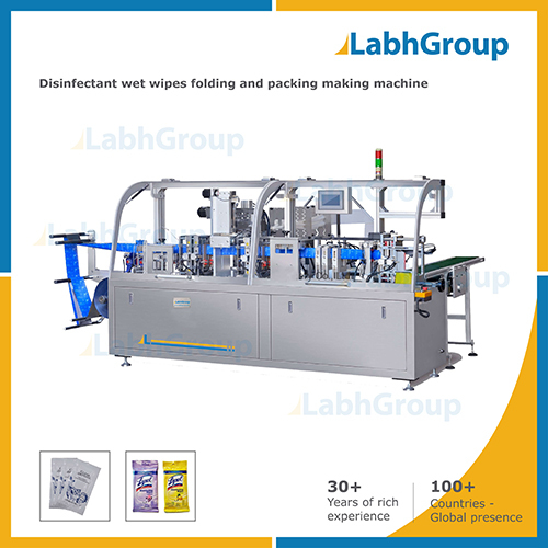 Disinfectant Wet Wipes Folding And Packing Machine