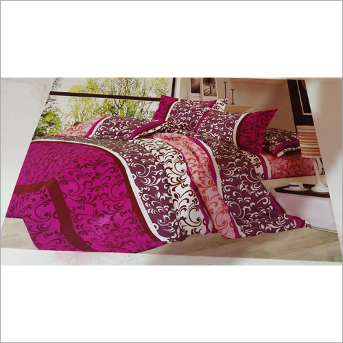 Printed Bed Sheets - 100% Cotton, Full Size | Unique Printed Design with Two Matching Pillow Covers for Elegant Bedroom Aesthetics