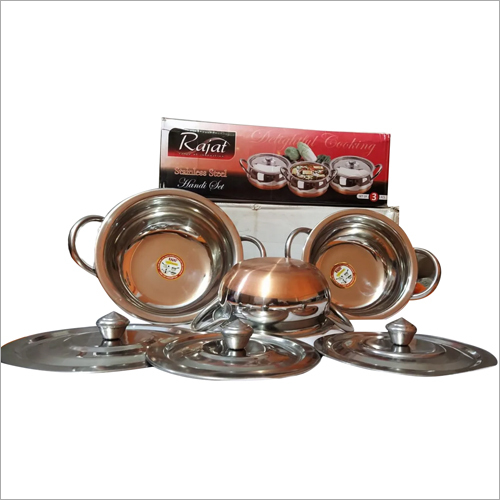 Stainless Steel Serving Handi Set With Handle