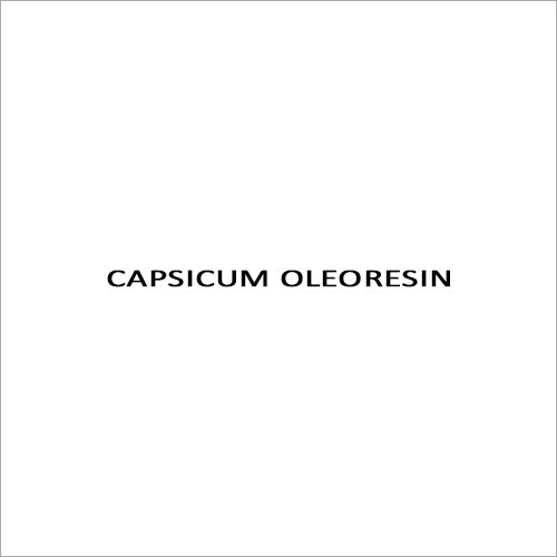 Capsicum Oleoresin Cas No: 7758-16-9