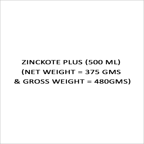 ZincKote Plus (500 ML) (Net Weight  375 gms and Gross Weight  480gms)