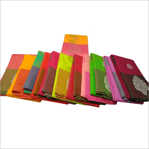 Multicolor Ladies Cotton Silk Saree