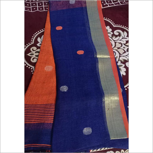 Linen by Cotton Handloom Sarees