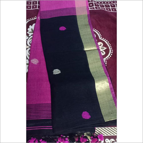 Linen by Cotton Handloom Sarees