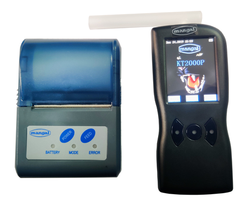 Kt-2000P Breath Alcohol Tester Bluetooth Printer Application: Railway Station