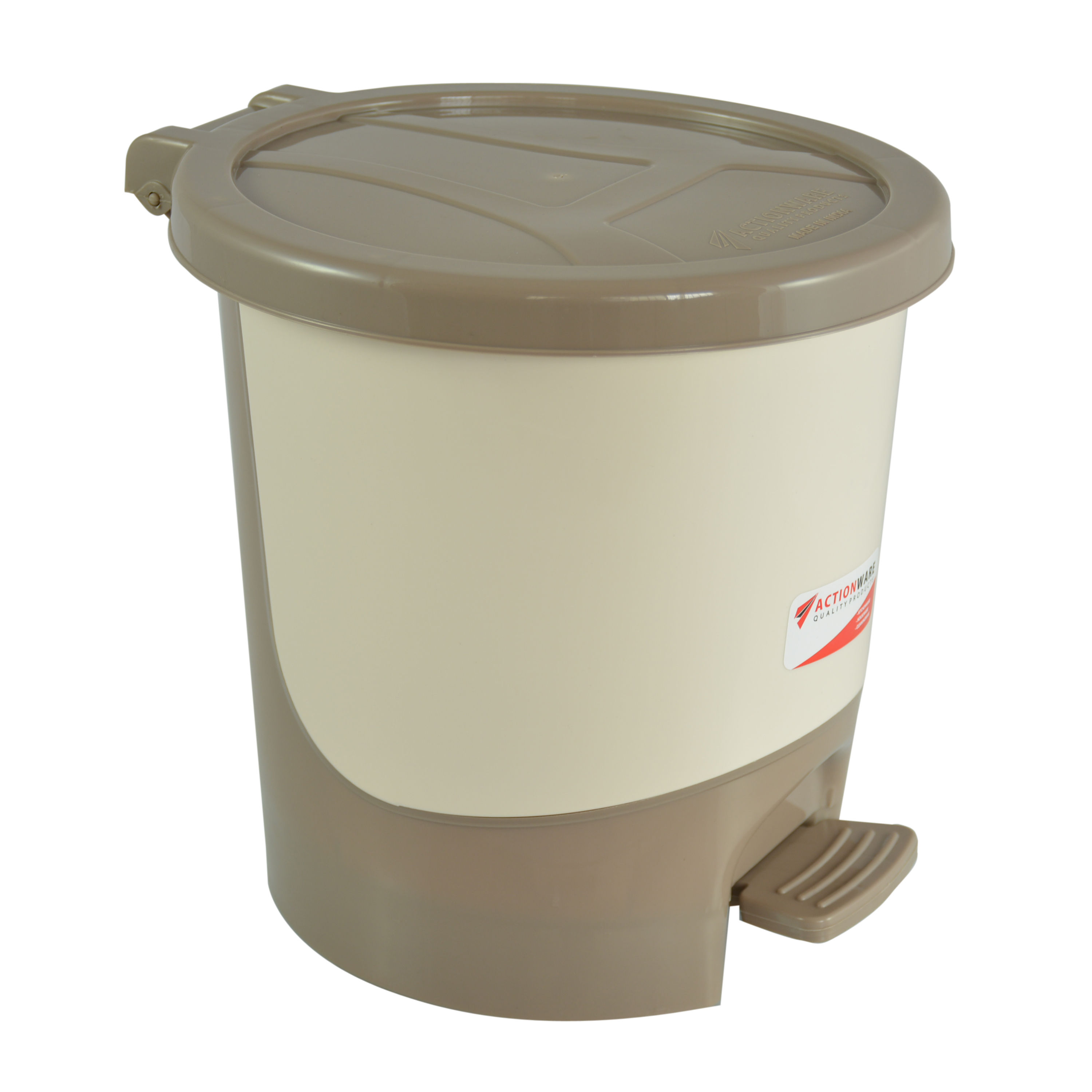 5Ltr Silver Paddle Dustbin