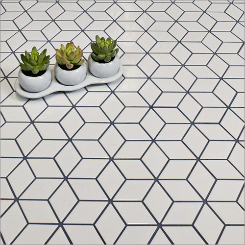 Cream Mosaic Vitrified Tiles