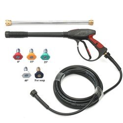 3ft High Pressure Washer Spray Gun With Different Angle Nozzle And Hose Pipe