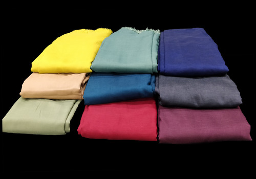 Muslin Fabric - 43-44 Inch Width, Dyed Texture in Various Colors | Light Weight, Warm, Ideal for Dresses, Sarees, and Kurtis