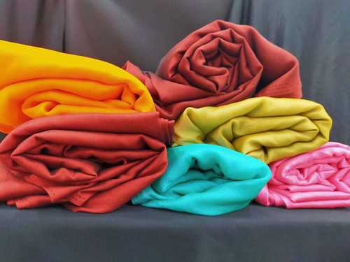 Rangoli Saree Fabric - Rangoli Dyed, 43-44 Inch Width | Light in Weight, Washable, Available in Multiple Colors, Plain Pattern for Dress-Sarees