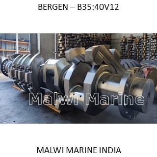 Bergen B35:40v12 Engine Crankshaft Parts