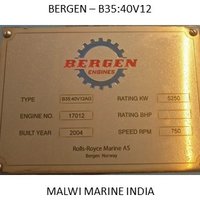 Bergen B35:40v12 Engine Crankshaft Parts