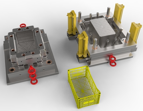 Injection Vegetable Crate Mold Cavity: 1 Cavity