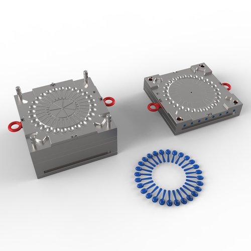 Plastic Injection Mold For Spoon Cavity: 28 Cavity