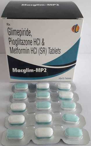 GLIMEPIRIDE 2MG+METFORMIN HCL (SR) 500MG+PIOGLITAZONE HCL  15MG