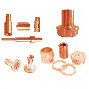 Precision Copper Turned Parts - Various Sizes & Thicknesses, Polished Surface Treatment for Commercial & Industrial Applications