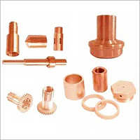 Precision Copper Turned Parts - Various Sizes & Thicknesses, Polished Surface Treatment For Commercial & Industrial Applications