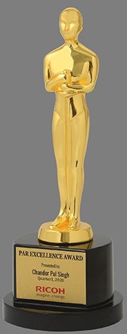 Golden Brass Fancy Metal Trophies
