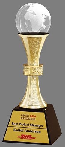 Crystal Metal Trophies