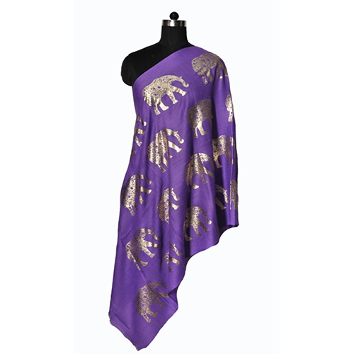Fine Wool Foil Printed Stole By CONWAY EXPORTS PRIVATE LIMITED