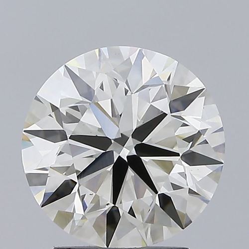 Round Brilliant Cut Lab Grown 2.29ct J VVS2 IGI Certified Diamond 407914749