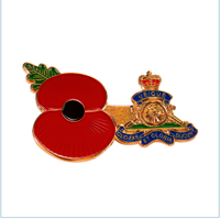 Custom made poppy badge