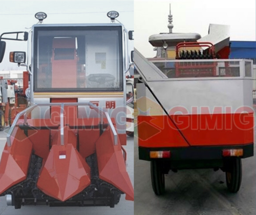 2 Rows Corn Combine Harvester