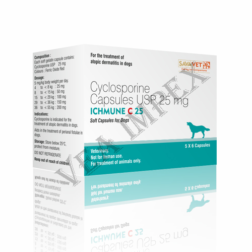 Ichmune(Cyclosporine) C 25mg Capsules