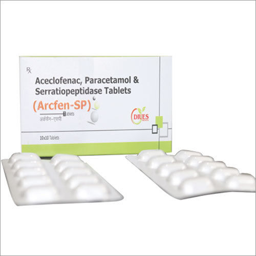 Aceclofenac Paracetamol Serratiopeptidase Tablets