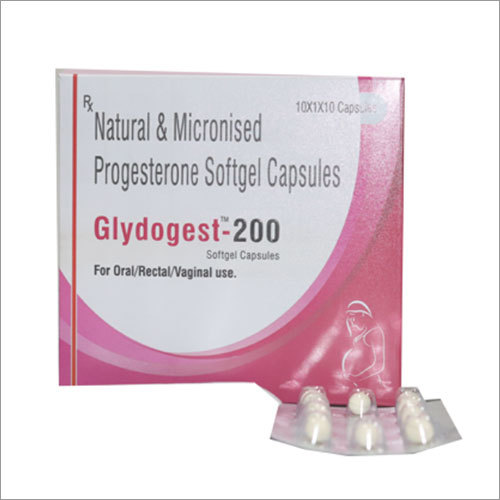 Natural And Micronised Progesterone Softgel Capsules