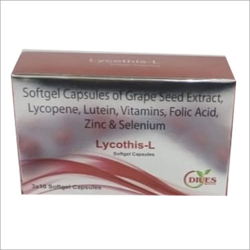 Softgel Capsules of Grape Seed Extract Lycopene Lutein Vitamin Folic Acid Zinc And Selenium Capsules
