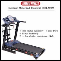 Energie Fitness Home Use Eht-123m Treadmill 2.00 Hp Motor With Vibrator Massager And Heart Rate Program , Mp3 + Speakers