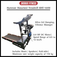 Energie Fitness Home Use Eht-123m Treadmill 2.00 Hp Motor With Vibrator Massager And Heart Rate Program , Mp3 + Speakers