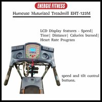 Energie Fitness Home Use Eht-123m Treadmill 2.00 Hp Motor With Vibrator Massager And Heart Rate Program , Mp3 + Speakers