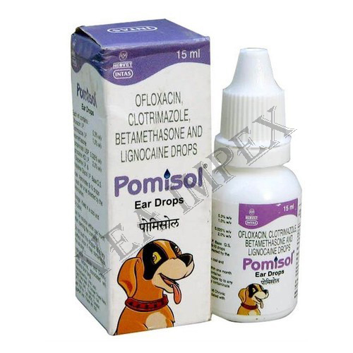 Pomisol(Ofloxacin) Ear Drops 15ml By VEA IMPEX